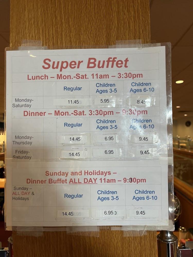 Carlisle Super Buffet Restaurant Menu image 3